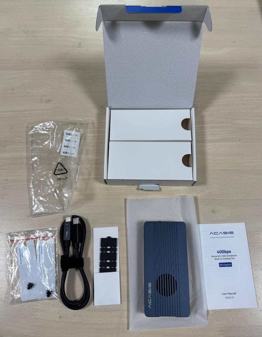 美品SSD外付けケースACASIS 40GbpsSSD TBU405Pro M1 - メルカリ