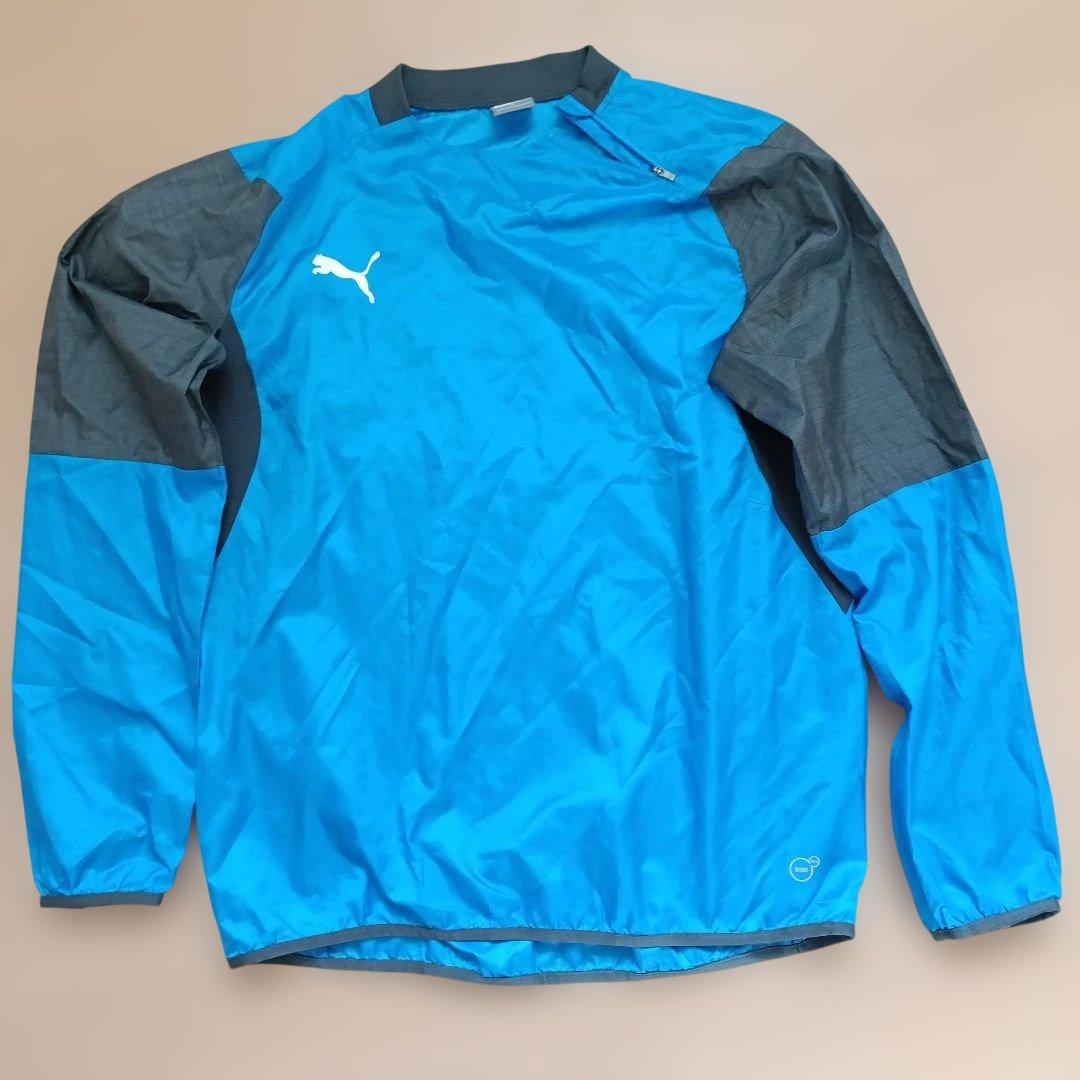 PUMA ピステ・ウィンドブレーカー XL 青/黒 - メルカリ