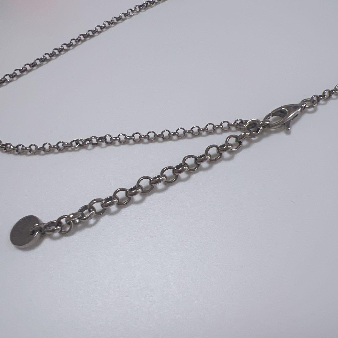 《美品》グッチ あずきチェーン 50cm ネックレス ブラック シルバー925