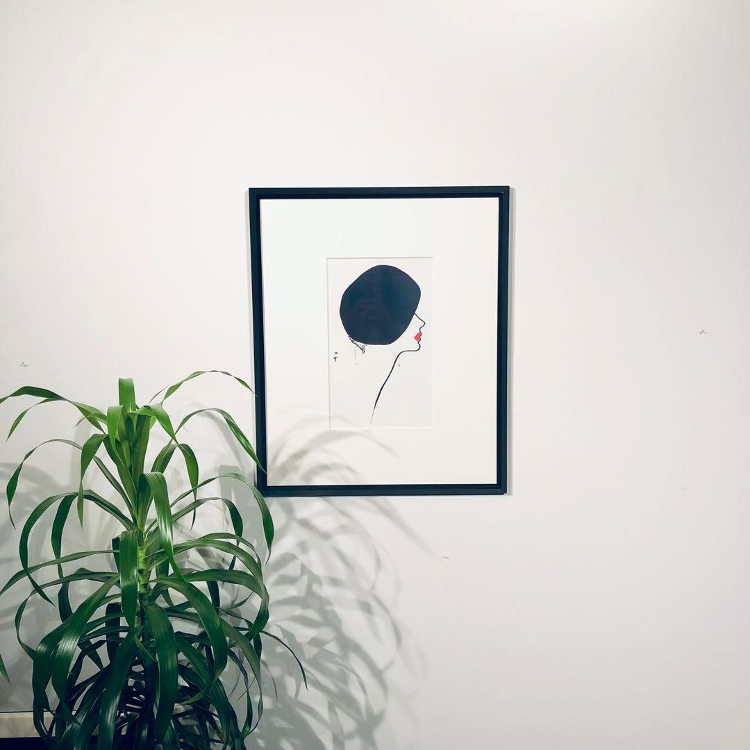 1980's ルネグリュオ ヴィンテージポスター(Rouge) - メルカリ