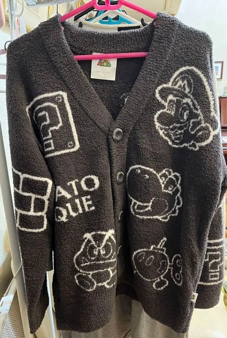 新品タグ付き】【完売品】ジェラートピケ×マリオ カーディガン Mサイズ