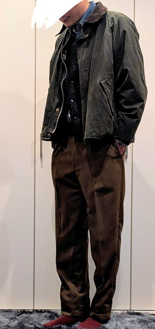 激レア】当時物Barbour トランスポート、 セージ42（現行40くらい