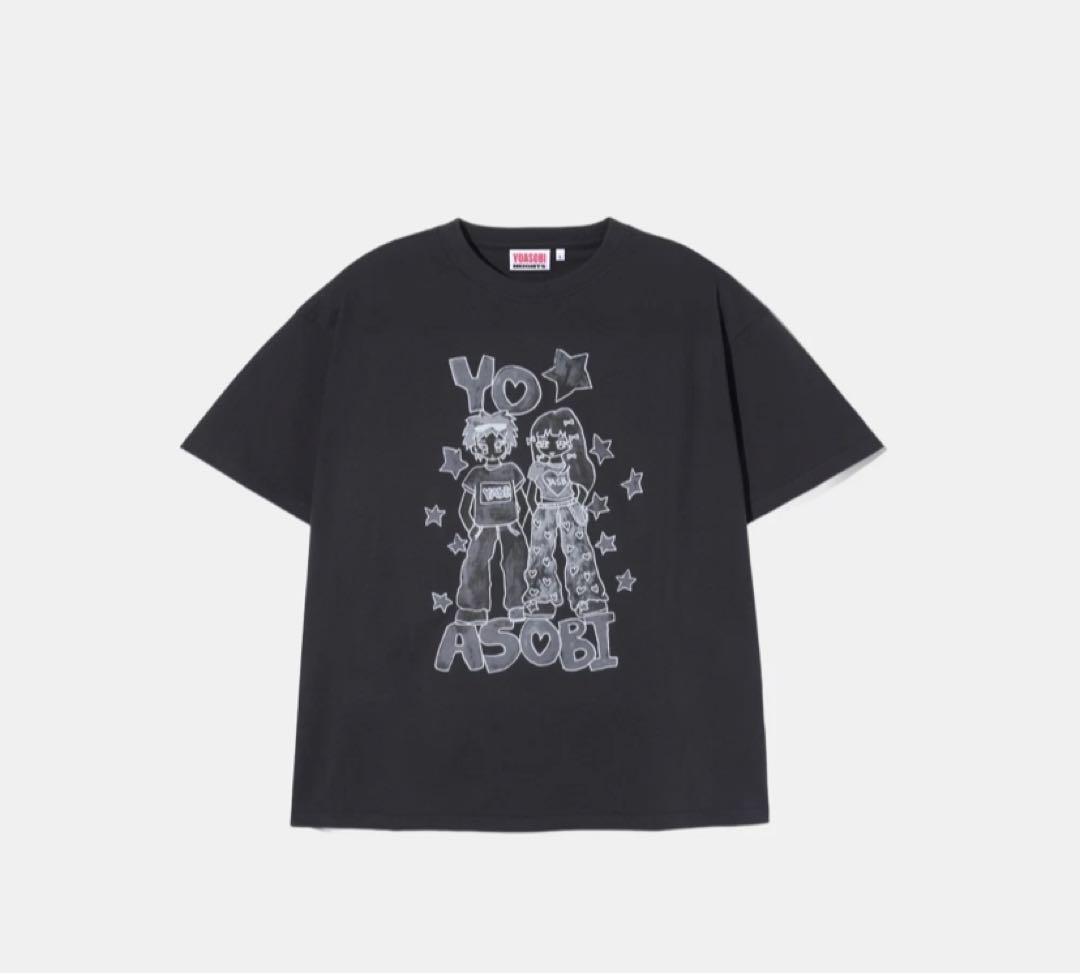 【新品】海外限定グッズYOASOBI Tシャツチャコール(XL) yoasobi