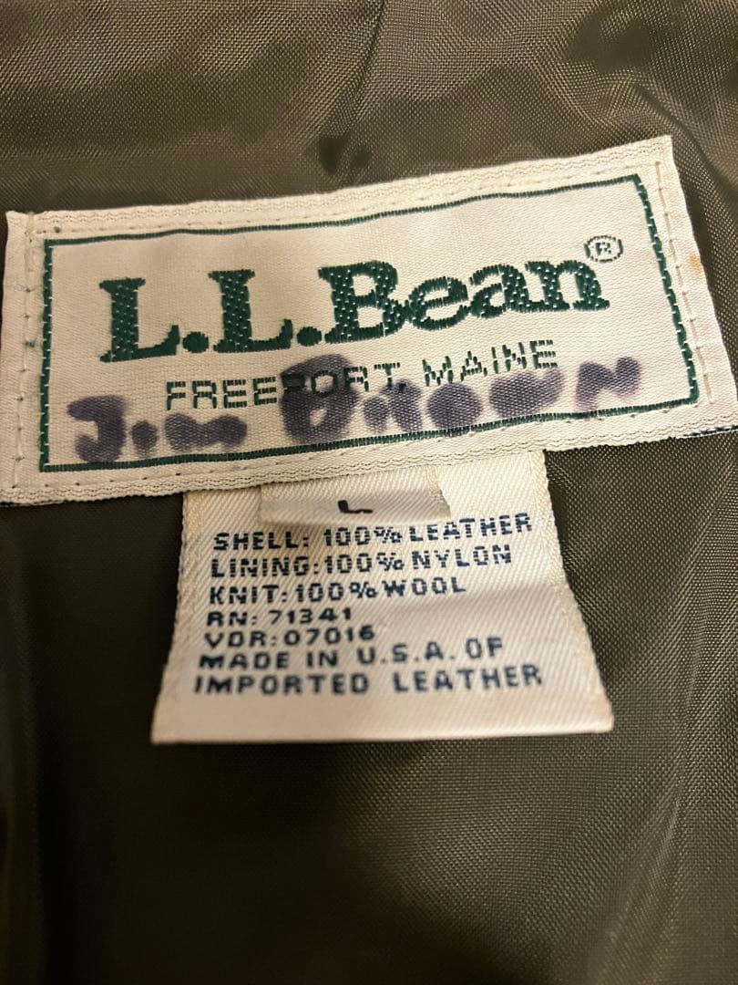 良コンディション　L.L.Bean レザーアウタージャケット