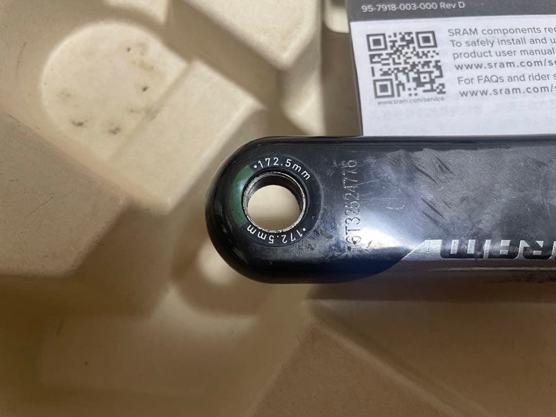 パーツ SRAM Red D1 172.5mm dub