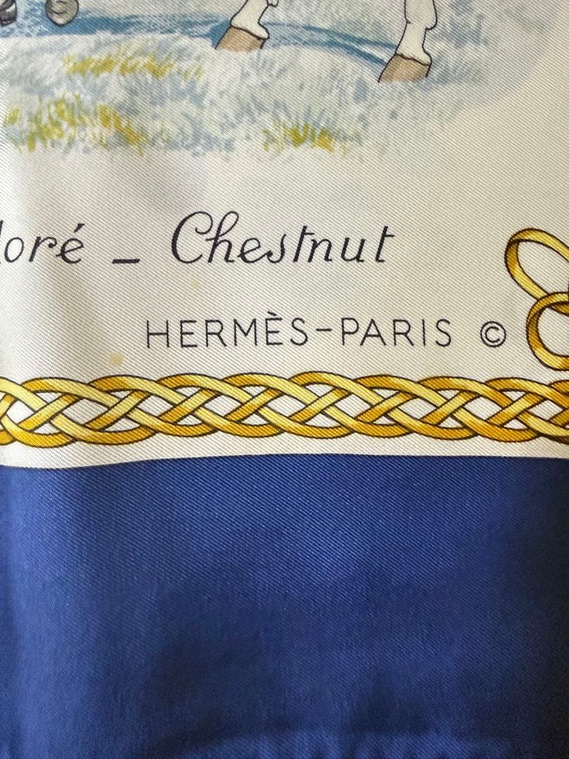 た*か様 HERMÈS エルメス カレ90 LES ROBES 馬柄 シルクスカ - 小物