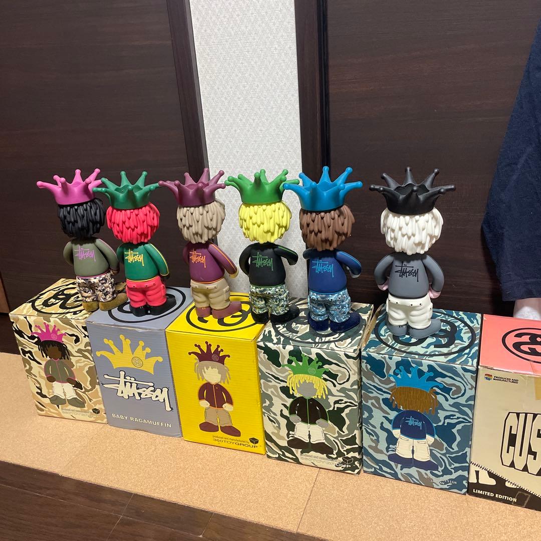 Stüssy フィギュア 6体セット カスタメイド‼️ラスタ‼️貴重‼️レア‼️