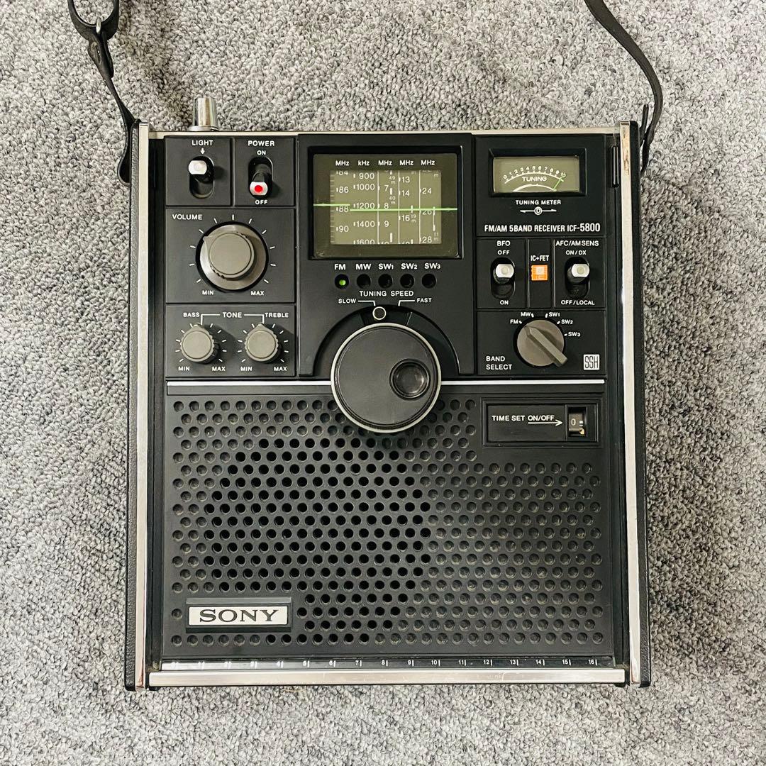 ソニースカイセンサー ICF-5800球磨焼酎みねのつゆ40〜50年前の古酒