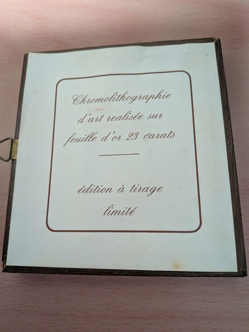 クロモリトグラフィー アート作品 23カラット金箔