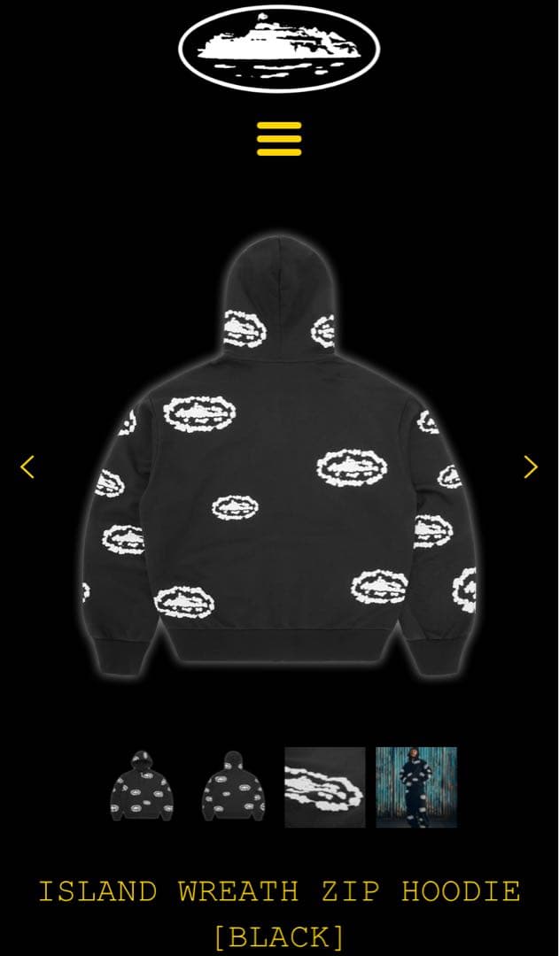 Corteiz×denim tearsジップパーカー【正規品】 - メルカリ