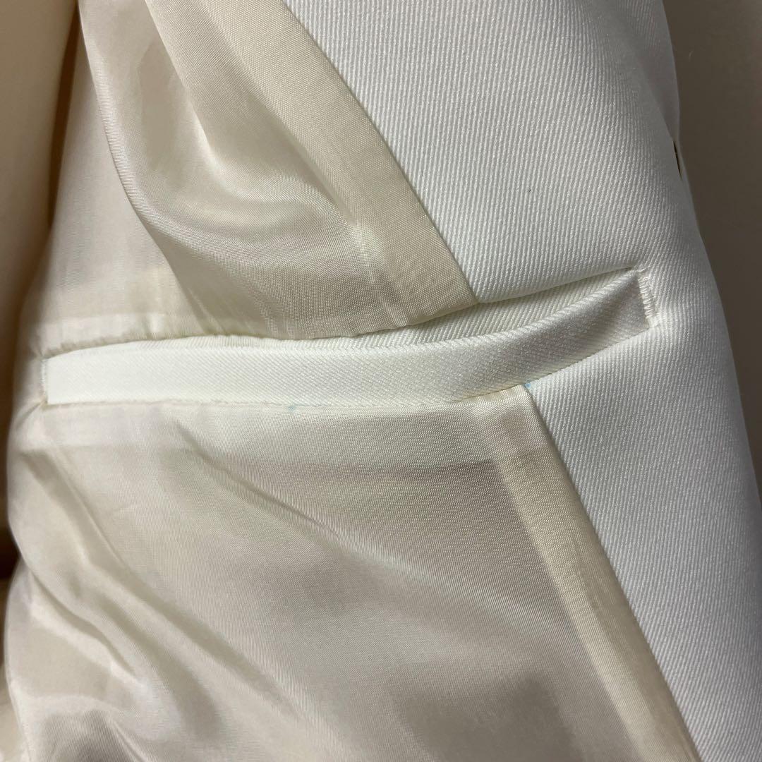 クルニ アウター ボアジャケット ブルゾン MA1 ウール 2 白系 金ジップ