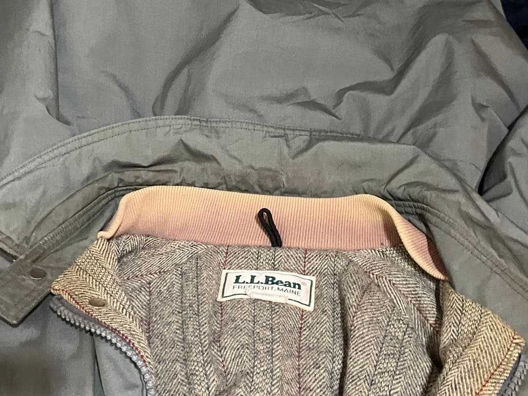 80s L.L.Bean ストームコート USA製　グレー カーキ