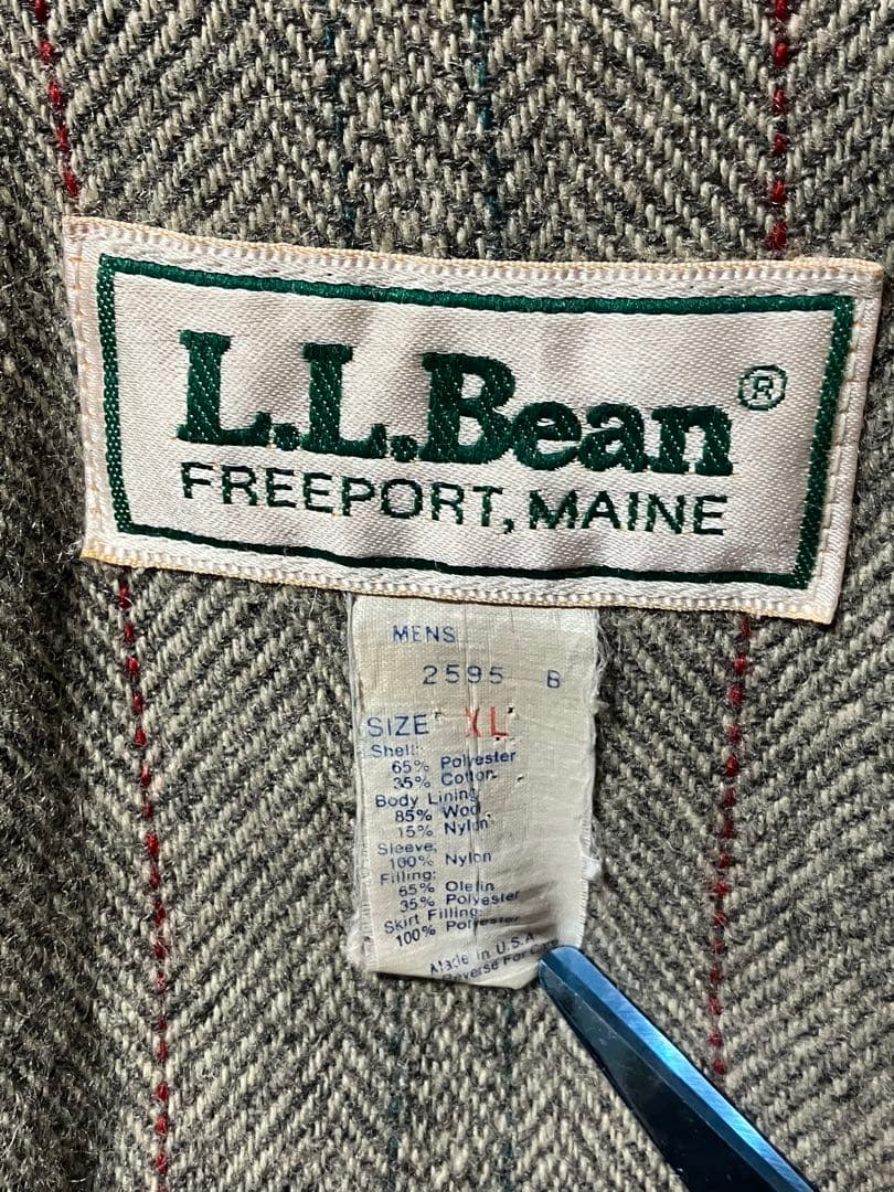 80s L.L.Bean ストームコート USA製　グレー カーキ