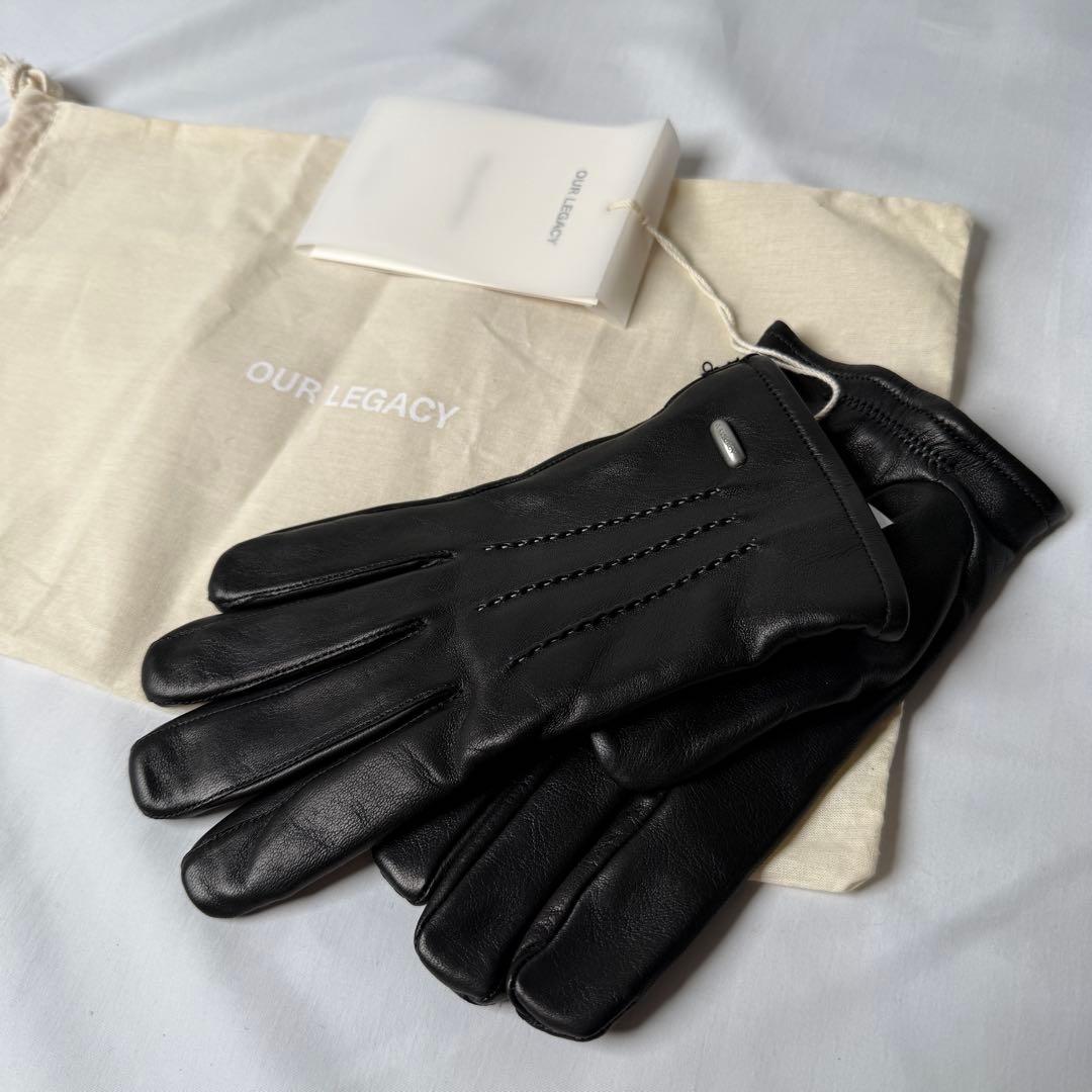 定価3.6万】OUR LEGACY HIS GLOVES グローブ ブラック - メルカリ