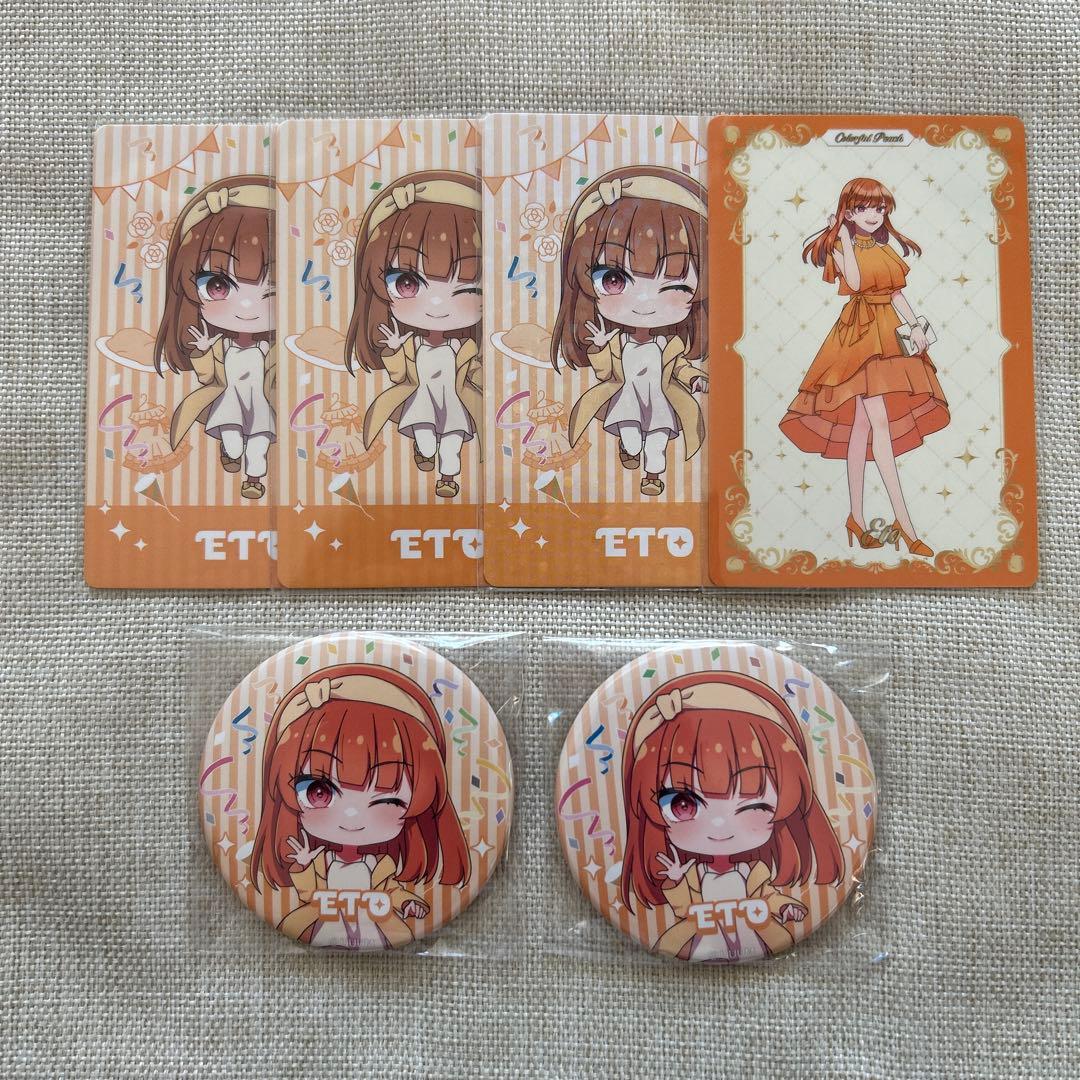 カラフルピーチ えと トレカ 缶バッジ ぷぴぱ - メルカリ