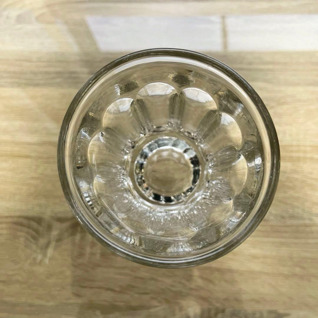 骨董 時代ガラス ゆらゆら 気泡入り 希少銀色 水飲みコップ 剣先コップ