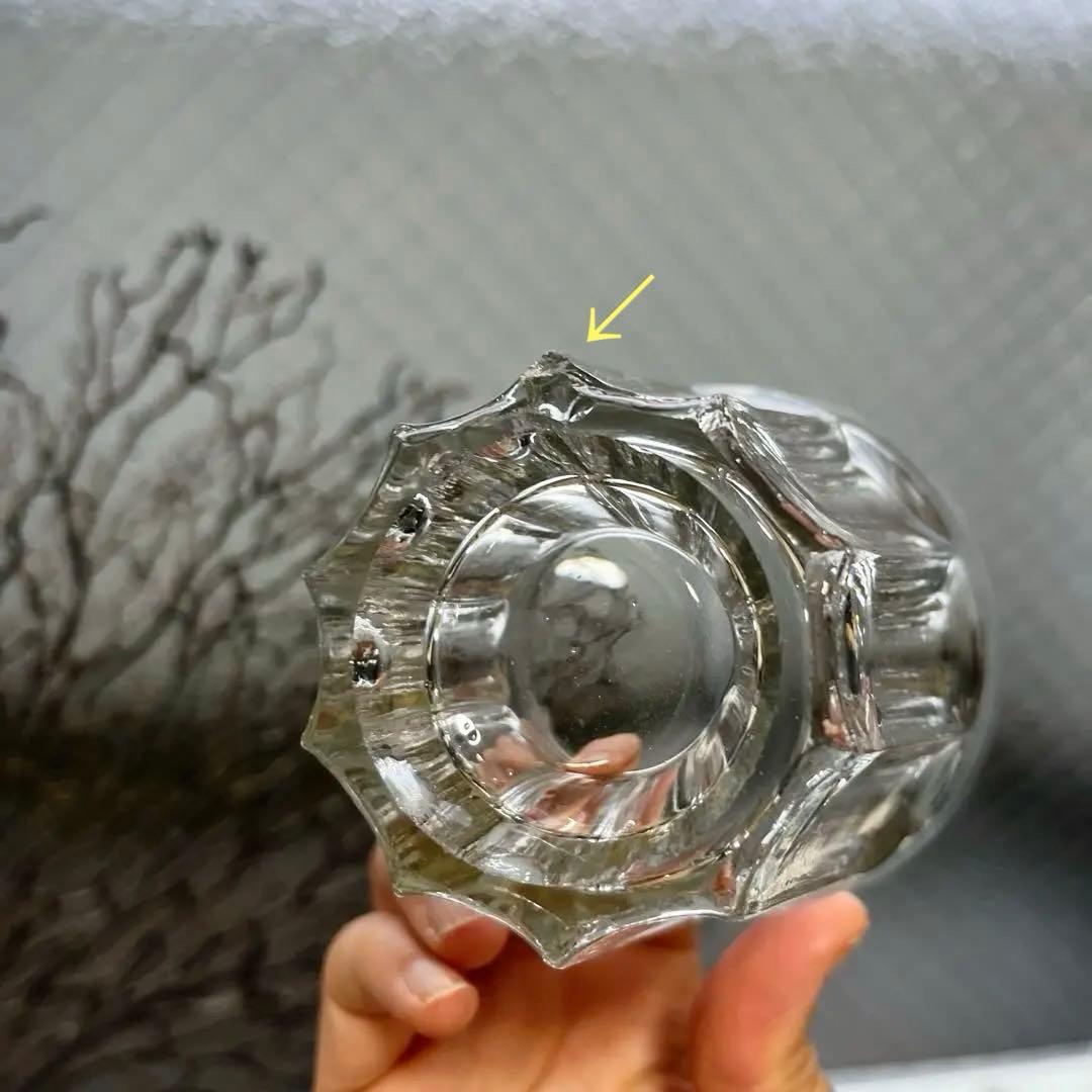 骨董 時代ガラス ゆらゆら 気泡入り 希少銀色 水飲みコップ 剣先コップ