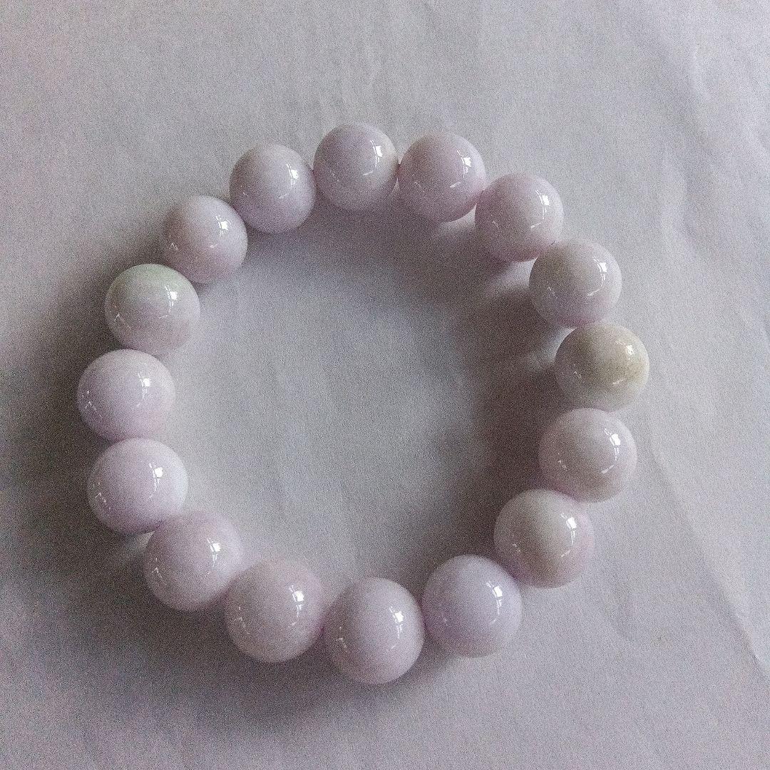 マイメロ)希少、最上級品、国石、)糸魚川翡翠ブレスレット、12.8mm