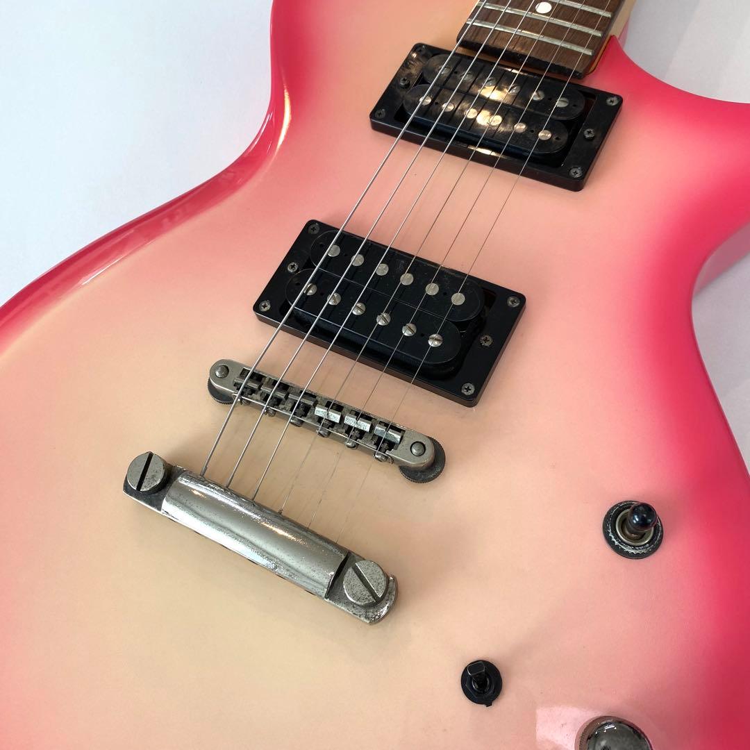 美品/販売終了モデル☆Burny バーニー レスポールタイプ ピンクサン