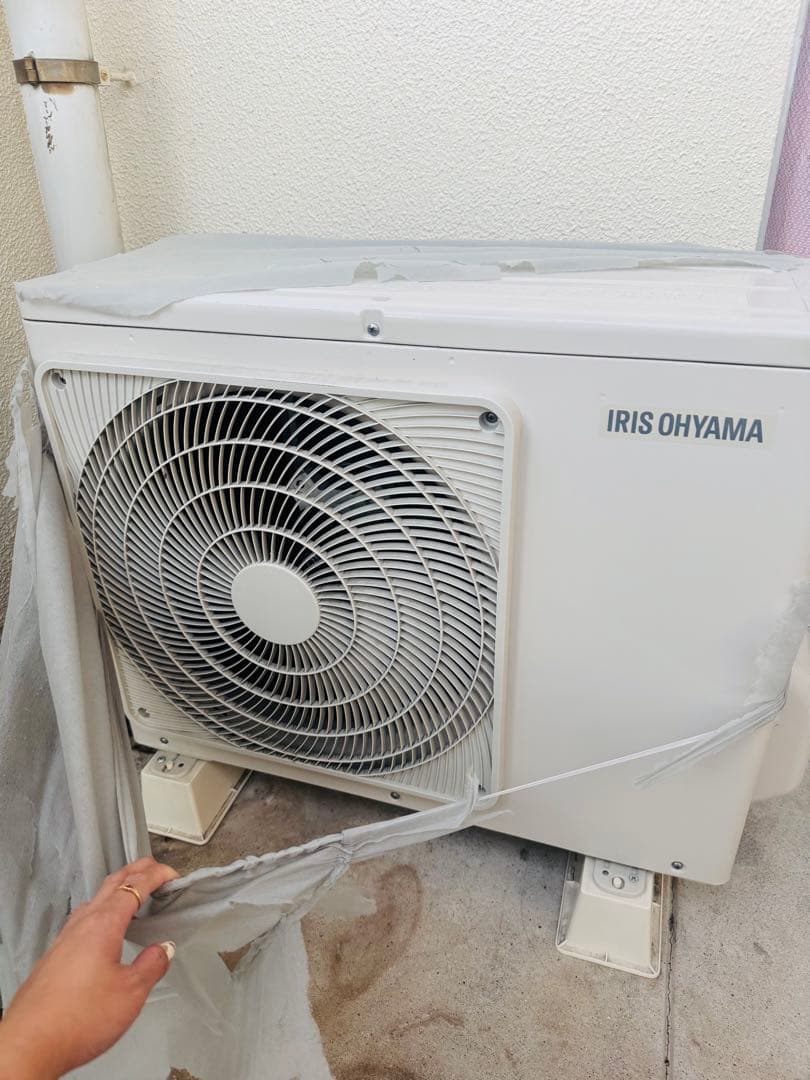 IRIS OHYAMA エアコン本体 リモコン付き IRIS OHYAMA（アイリスオーヤマ） エアコン 6畳 室外機セット 家庭用