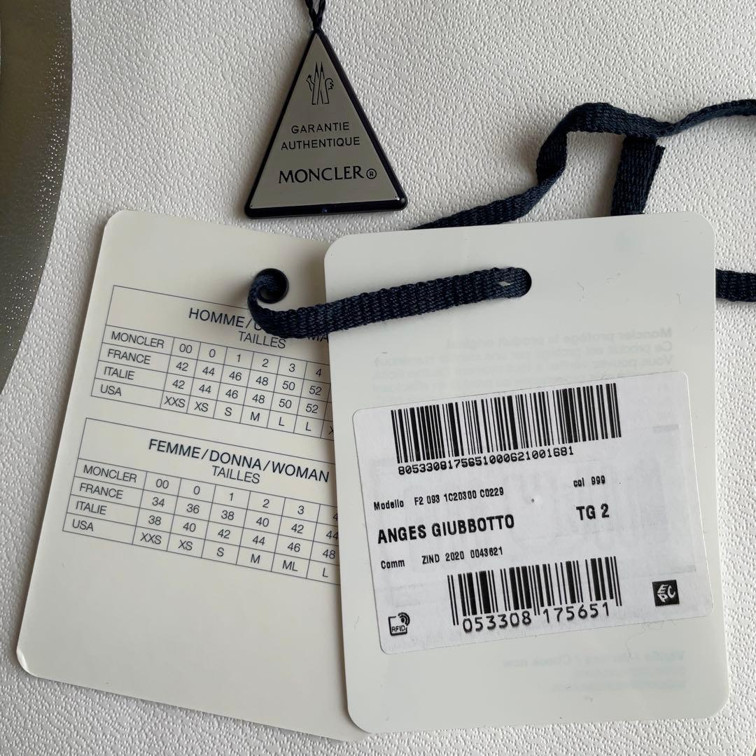MONCLER モンクレールANGES GIUBBOTTO ブラック 2 美品 - メルカリ