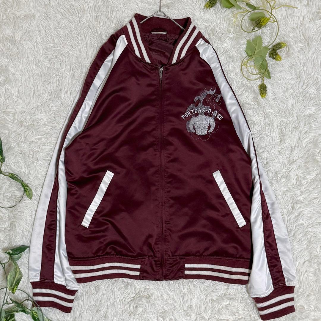 希少品 ONEPIECE スカジャン ポルタガス・D・エース 火拳 刺繍 2L