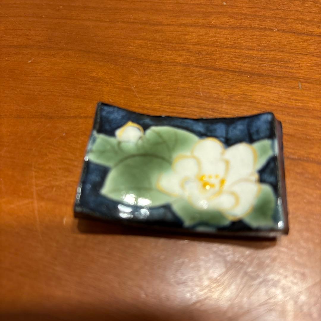 陶あん 清水焼 京焼 花柄 色絵付け 箸置きセット - メルカリ