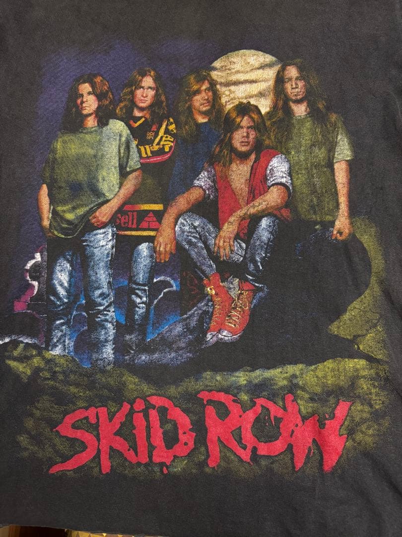 SKID ROW（スキッド・ロウ）ロングスリーブ Tシャツ 黒