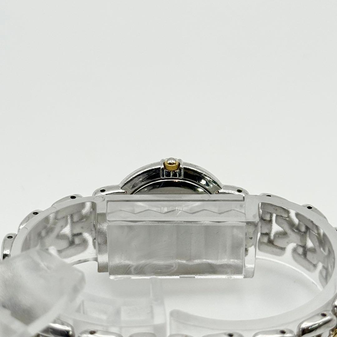 ✨新品電池・稼働✨サンローラン 腕時計 クォーツ ラウンド コンビ 3針