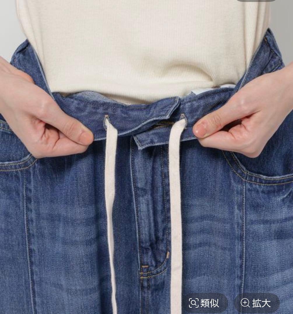 新品】3Dドロップ デニム パンツ ニコアンド M - メルカリ