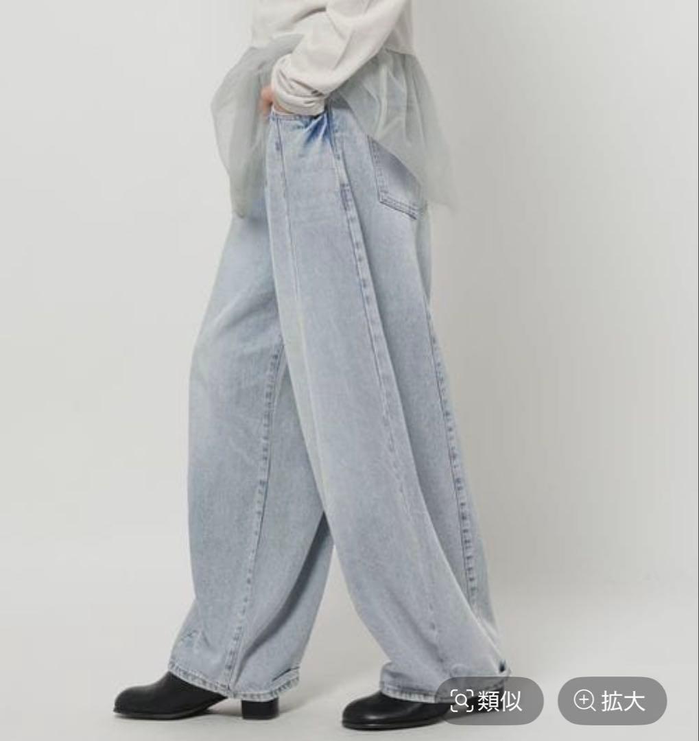 新品】3Dドロップ デニム パンツ ニコアンド M - メルカリ