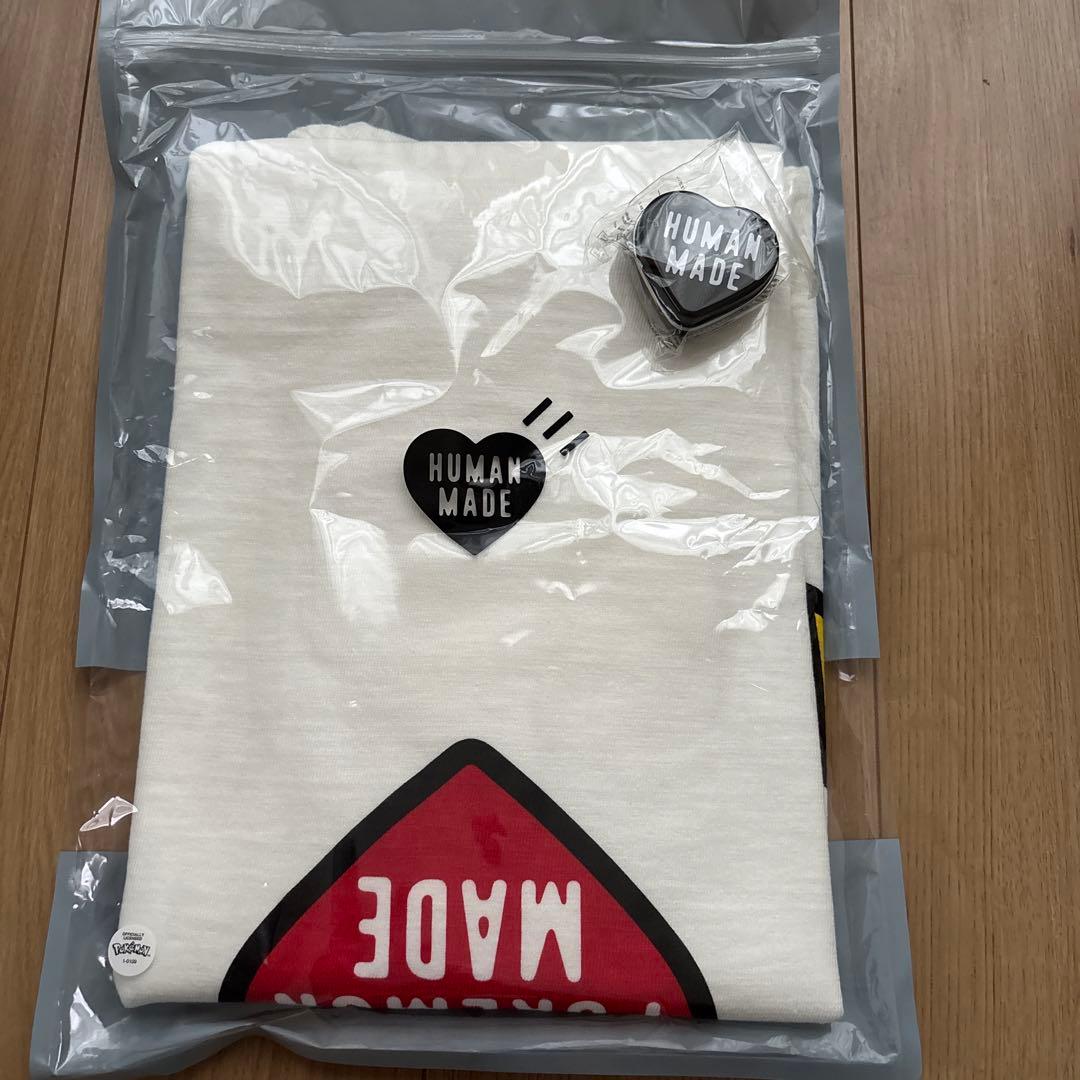 HUMAN MADE ポケモン ピカチュウ Tシャツ ホワイト Lサイズ - メルカリ