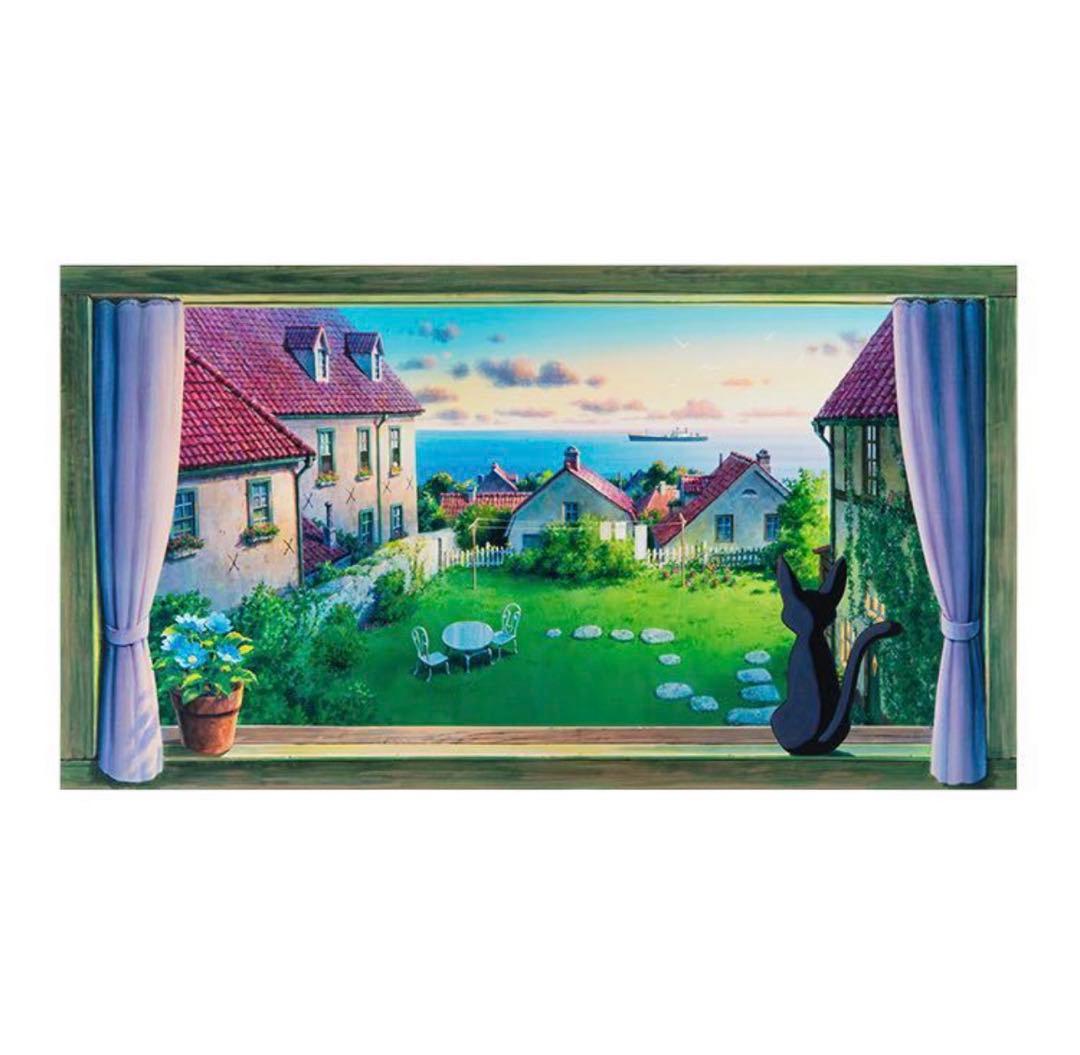 ジブリ美術館魔女の宅急便オリジナル 壁窓 ジジ海が見えるよ検