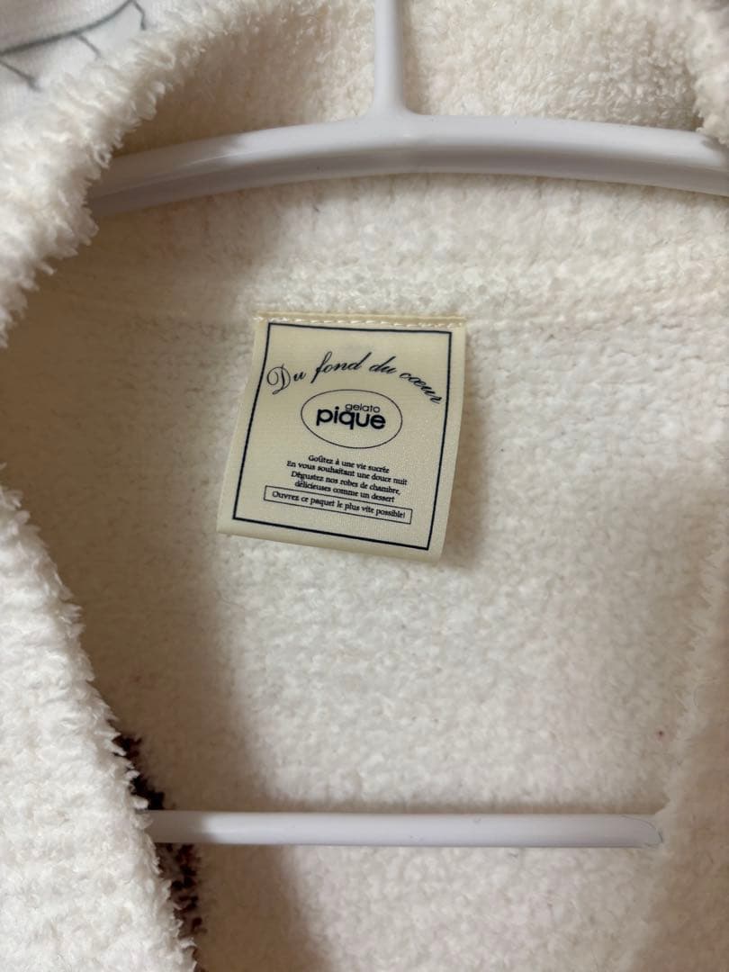 gelato pique チェリーJQDカーディガン ホワイト