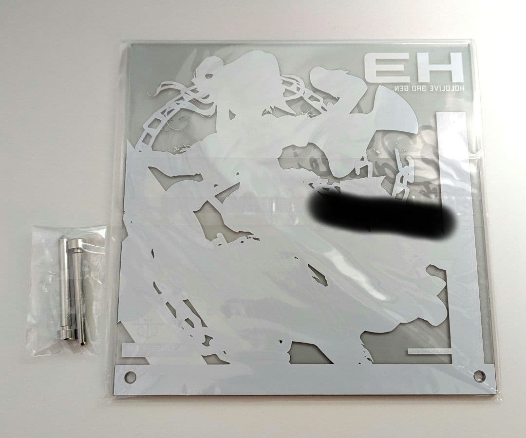 【希少品】 宝鐘マリン コラボPC特典 直筆サイン入り アクリルパネル 船長