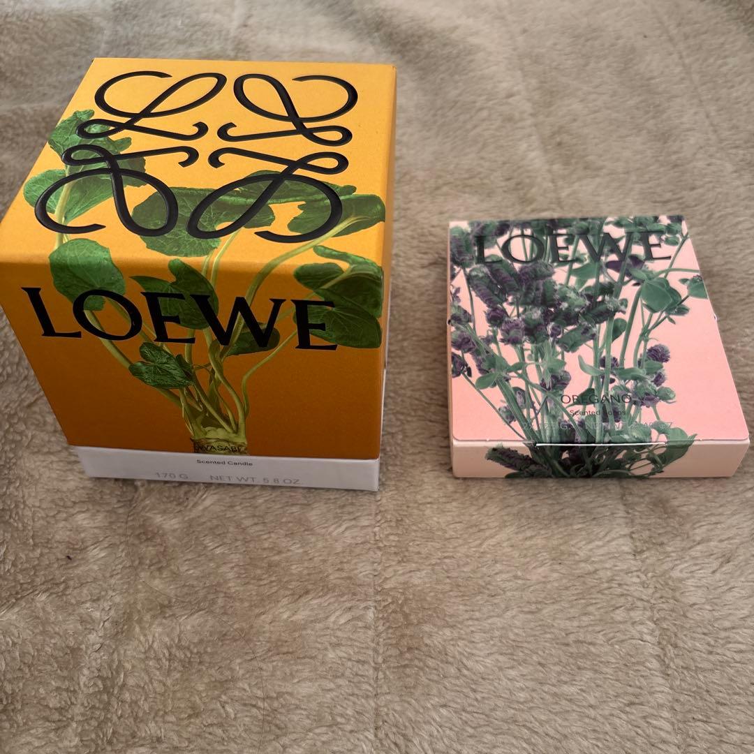 ☆値下げ☆ロエベ ワサビ キャンドル 170g & オレガノ ソープ125gx2 LOEWE】オレガノキャンドル ギフトにも フレグランス 植物性 (LOEWE