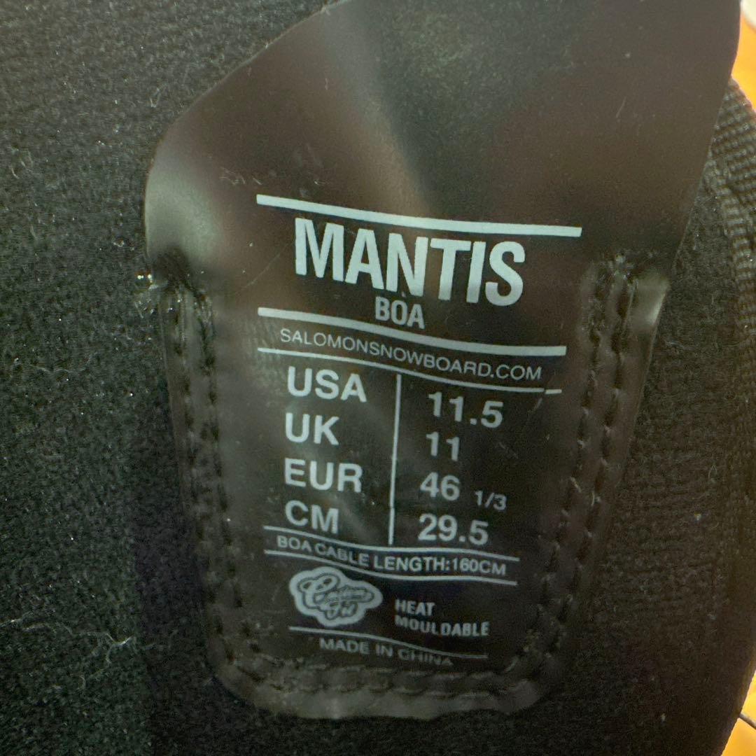 SALOMON MANTIS BOA 29.5cm スノーボード ブーツ メンズ