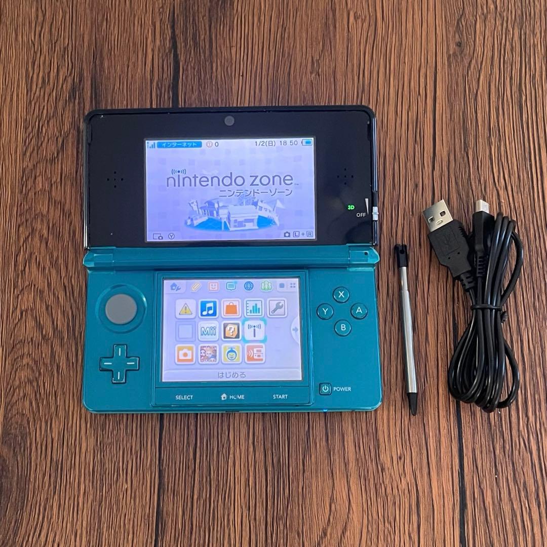 Nintendo 3DS 本体 アクアブルー 任天堂 - メルカリ