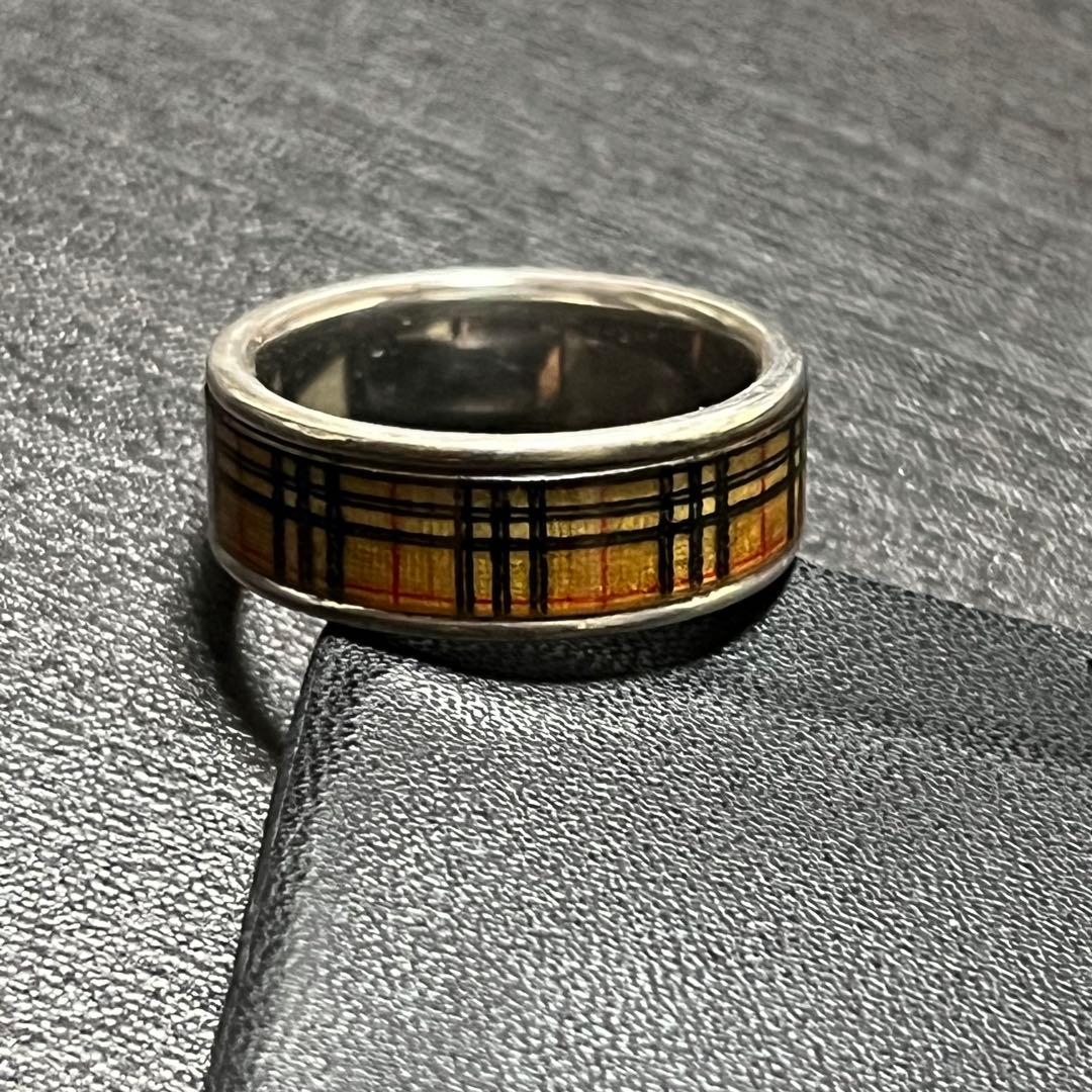 BURBERRY】バーバリー 指輪 リング シルバー ノヴァチェック - メルカリ