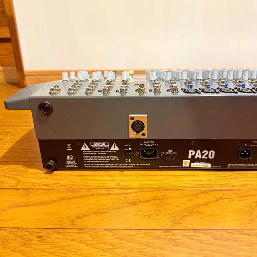 美品】ALLEN&HEATH PA20 アナログミキサー - メルカリ