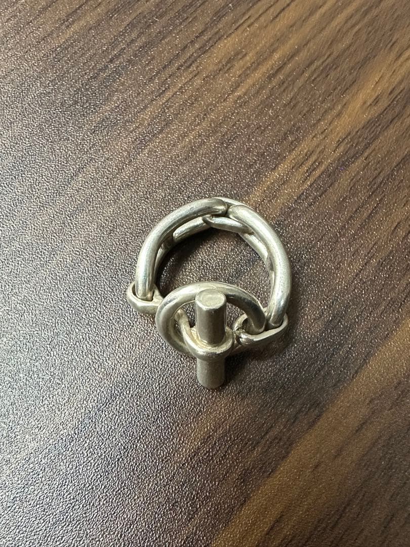 エルメス 60's 初期コマ シェーヌダンクル トグル リング 9~11号800