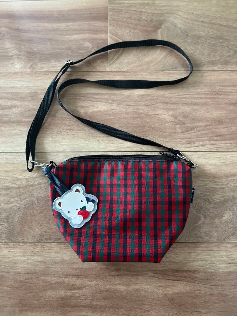 ファミリア familiar 舟型ポシェット レッドファミリア】舟形