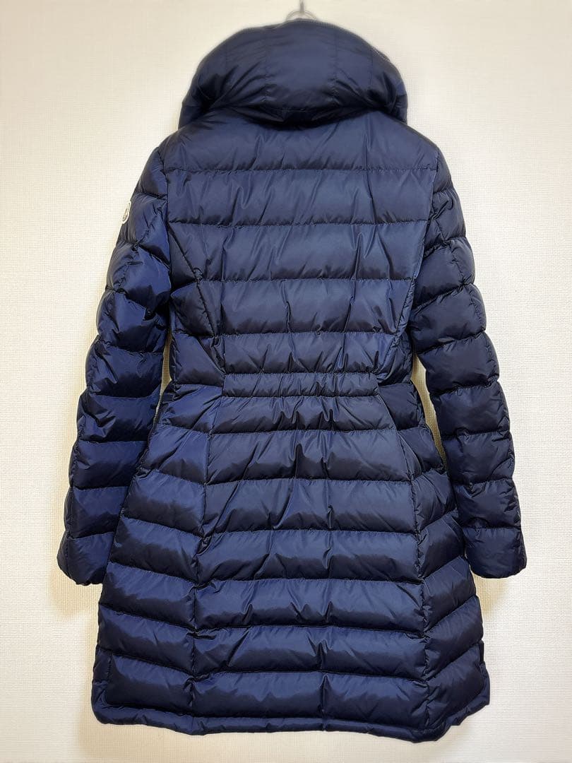 MONCLER フラメッティ ネイビー ダウンコート フード付き サイズ1