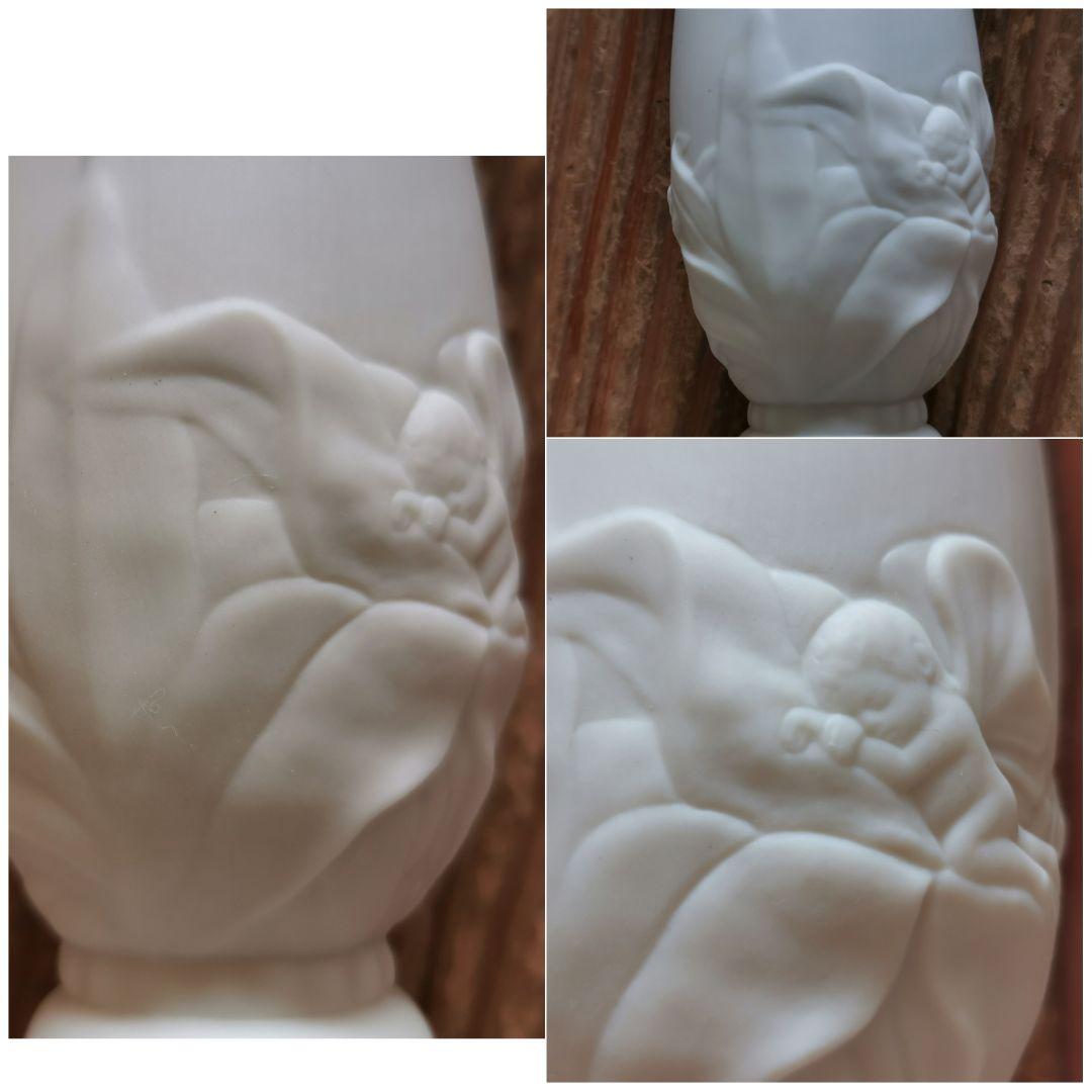 レノックス ヘリテージ 米国製 天使と天道虫 萌芽 蕾 花瓶 ベース Lenox