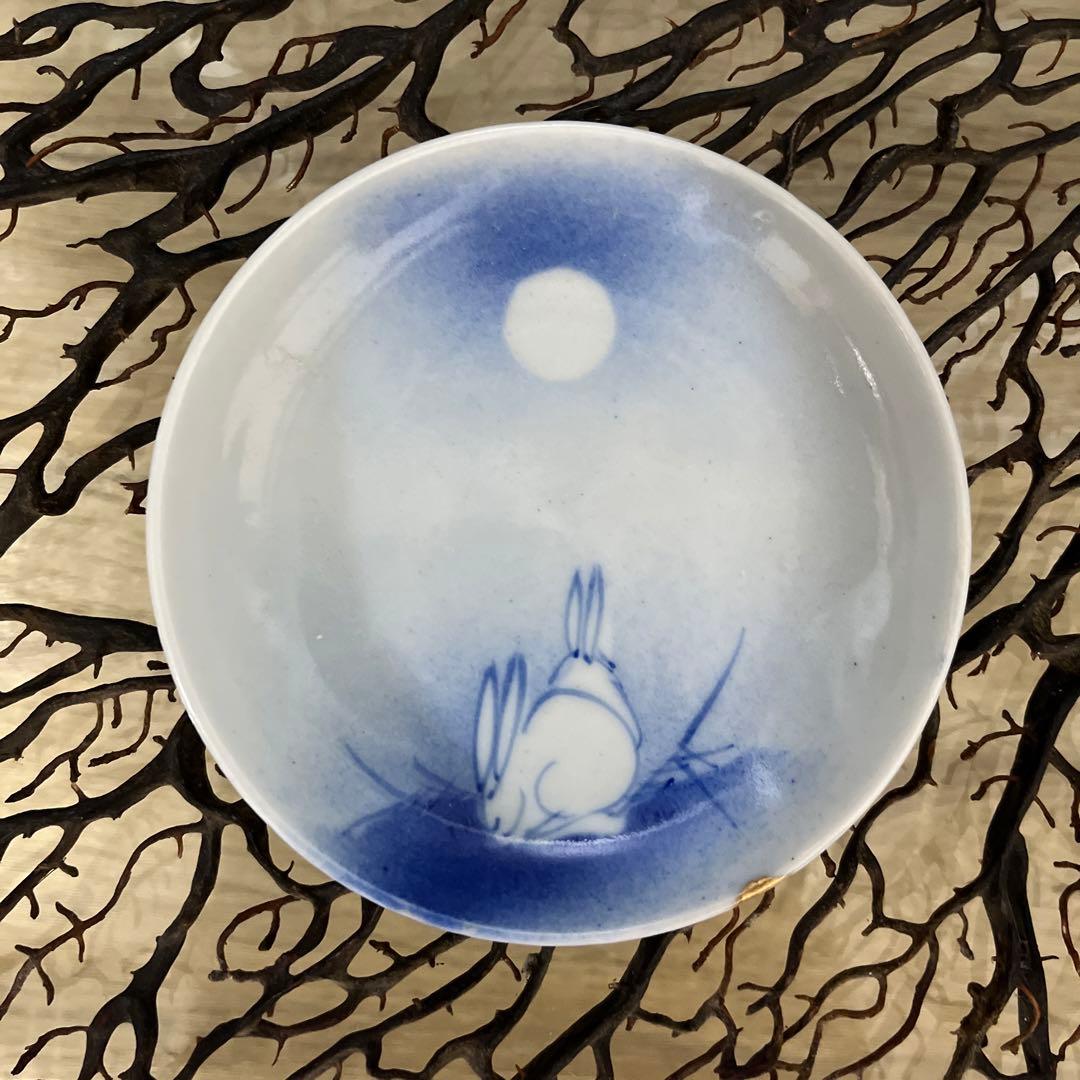 骨董 古伊万里 古瀬戸 大聖寺伊万里 印判手 青磁 豆皿5種 バラ売り