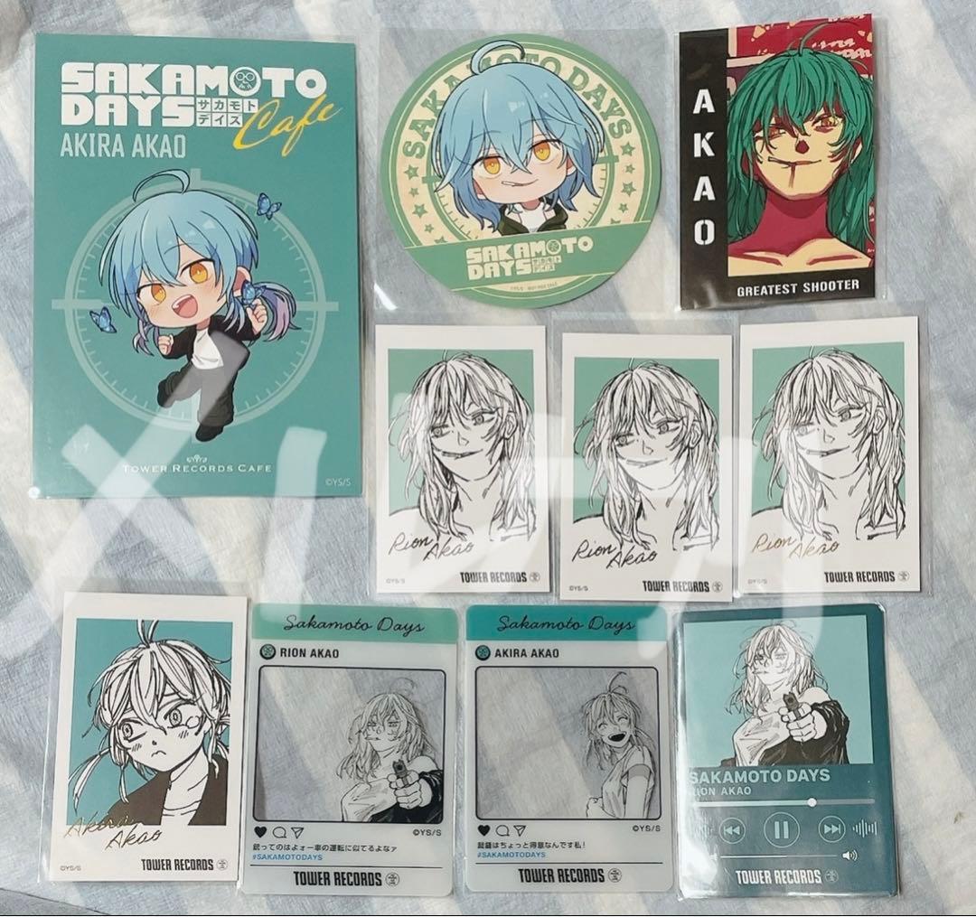 サカモトデイズ タワレコカフェ コースター ミニフォト カード赤尾晶
