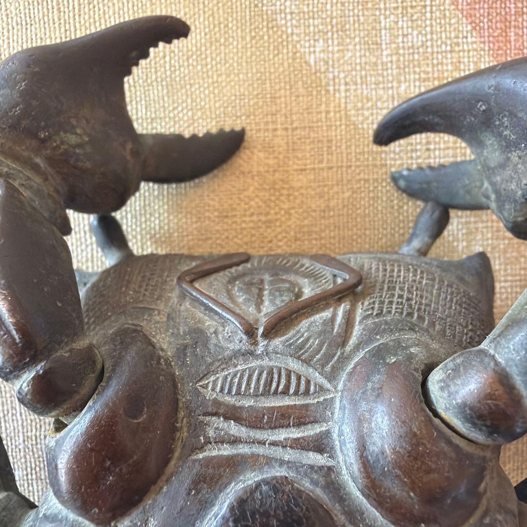 金属製 黒色カニ形状装飾品 江戸後期から明治の物 - メルカリ