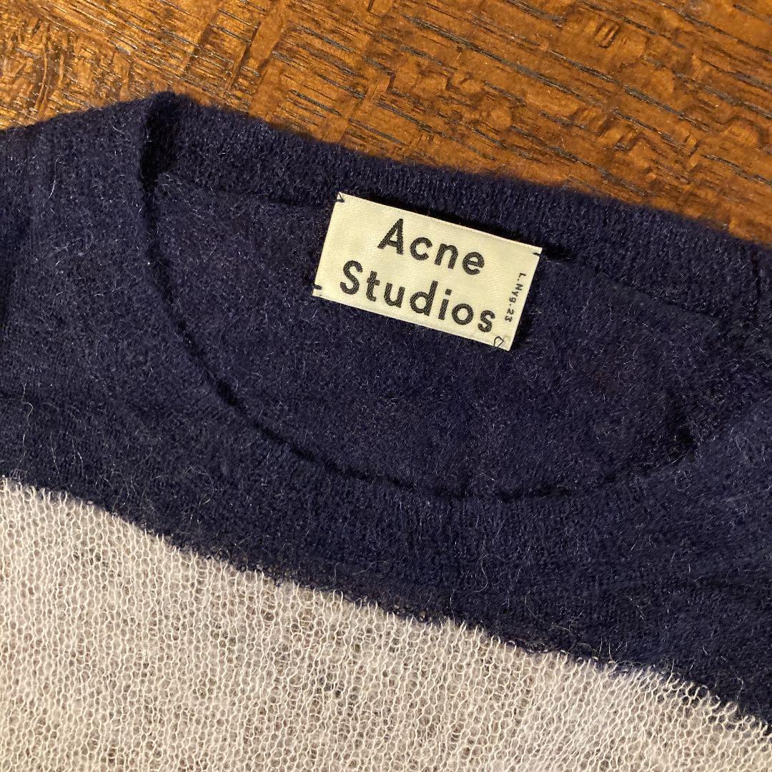 アクネ ストゥディオズ ボーダーニット セーター - メルカリ