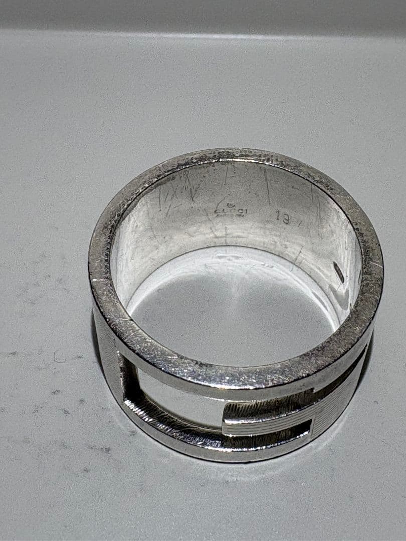 GUCCI ブランデッドG リング 刻印サイズ:19号【箱/ポーチ付】 - メルカリ