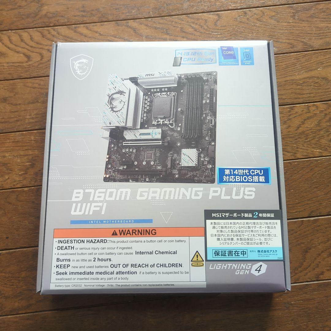 マザーボード MSI B760M GAMING PLUS WIFI MSI B760M GAMING PLUS WIFI DDR4 - Intel 14th/13th/12th Gen -12